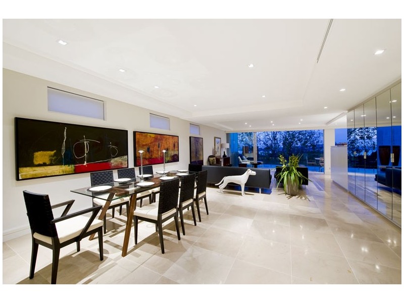 contemporary style dining room