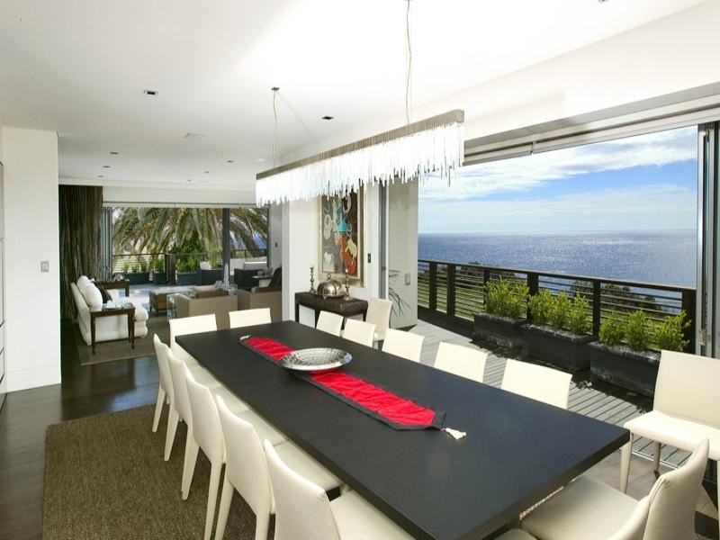 contemporary style dining room