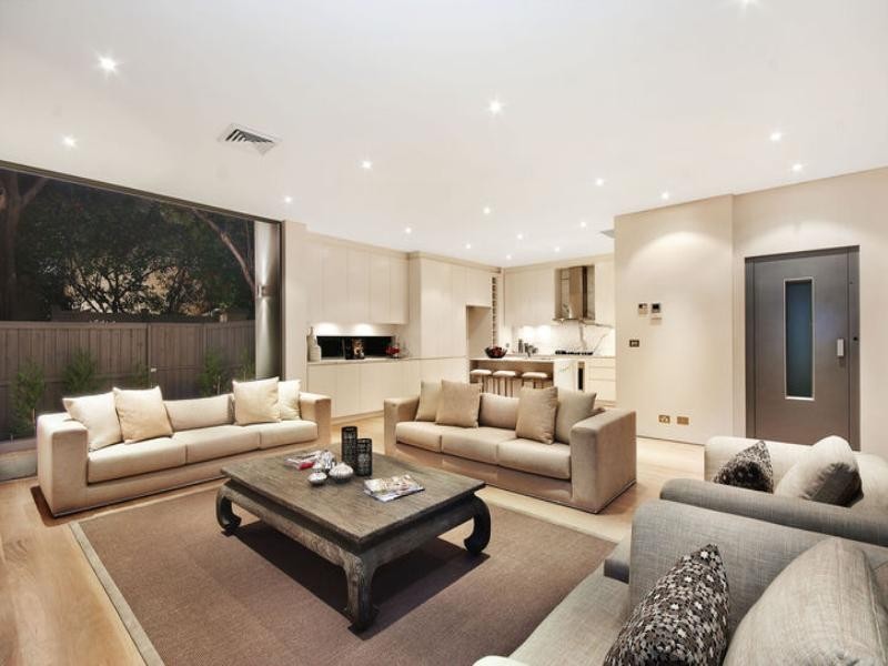 contemporary style living room
