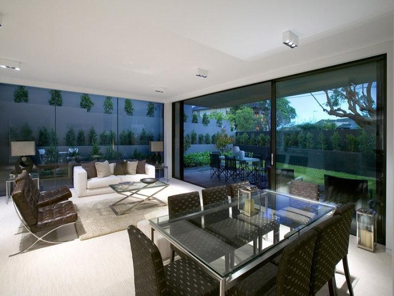 contemporary style dining room