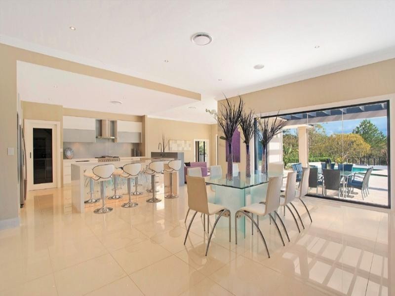 contemporary style dining room