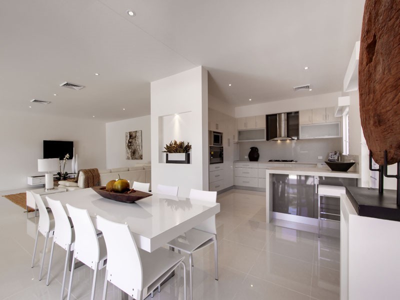contemporary style dining room