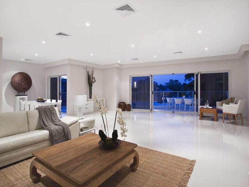 contemporary style living room